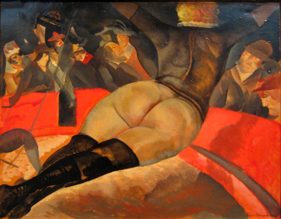 In circus by B.Grigoriev (1918)