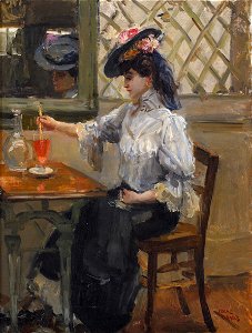 In the café, by Isaac Israëls