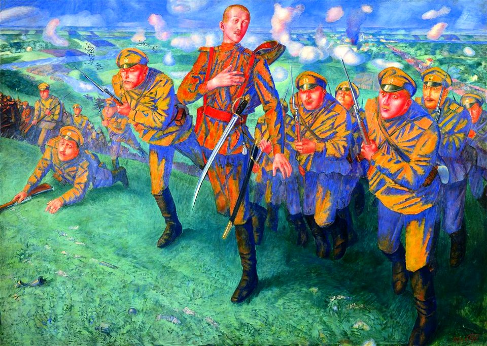 In the Line of Fire (Kuzma Petrov-Vodkin)
