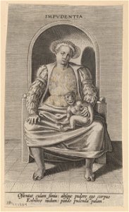 Impudentia print by Philip Galle, S.I 1739, Prints Department, Royal Library of Belgium
