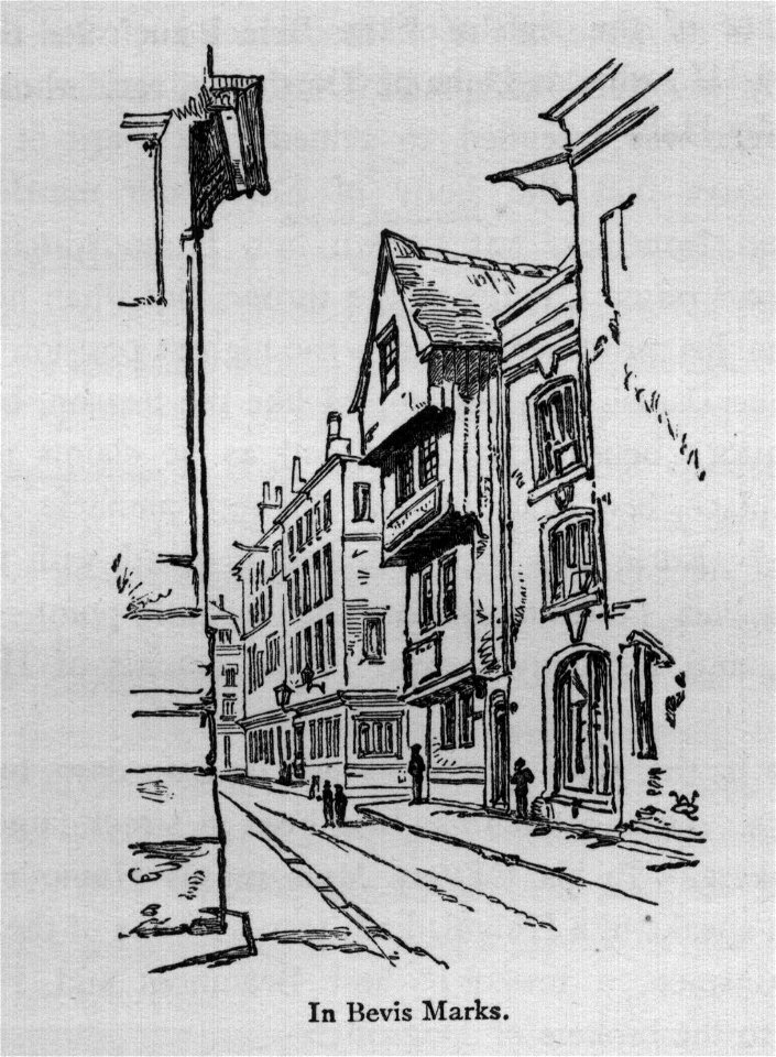 In Bevis Marks - Walks in London, Augustus Hare, 1878