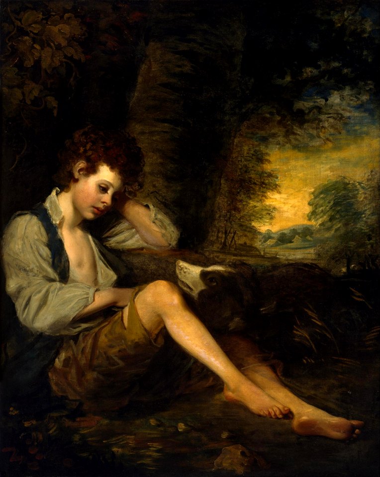 In the manner of John Opie - A Shepherd Boy - Google Art Project