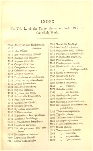 Index - Curtis' 120 (Ser. 3 no. 50) (1894)