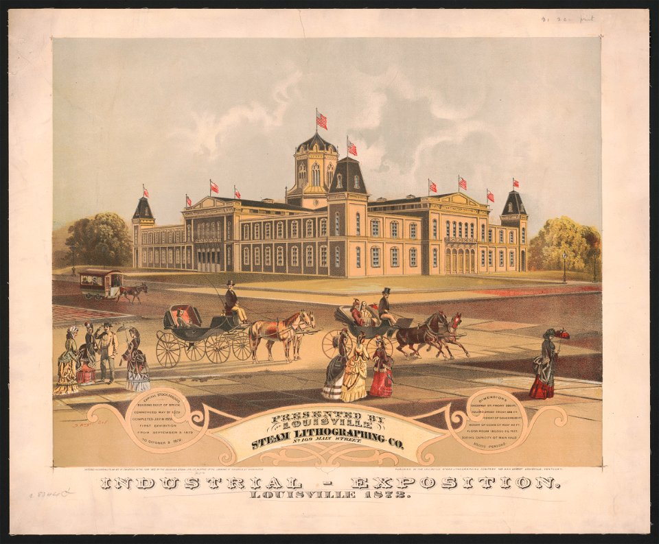 Industrial - exposition. Louisville 1872 - J. Heger del. LCCN2018646804