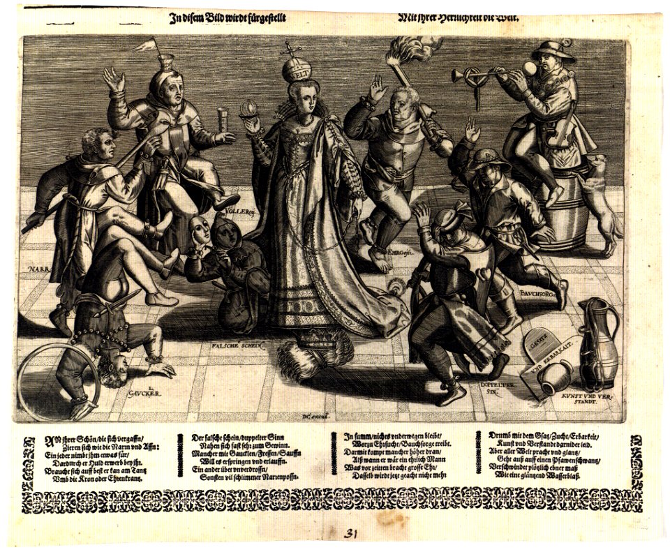 In disem Bild wirdt fürgestellt Mit ihrer Herrlichkeit die Welt