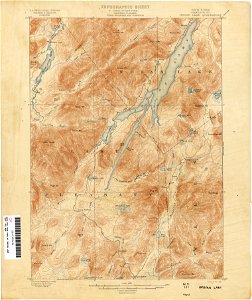 Indian Lake New York USGS topo map 1897
