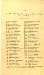 Index - Curtis' 128 (Ser. 3 no. 58) (1902)
