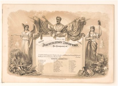 Inauguration reception (invitation) March 4, 1869 LCCN2003674465