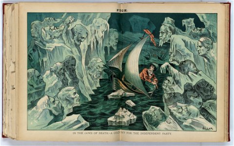 In the jaws of death - a cold day for the Independent Party - Gillam. LCCN2012645555