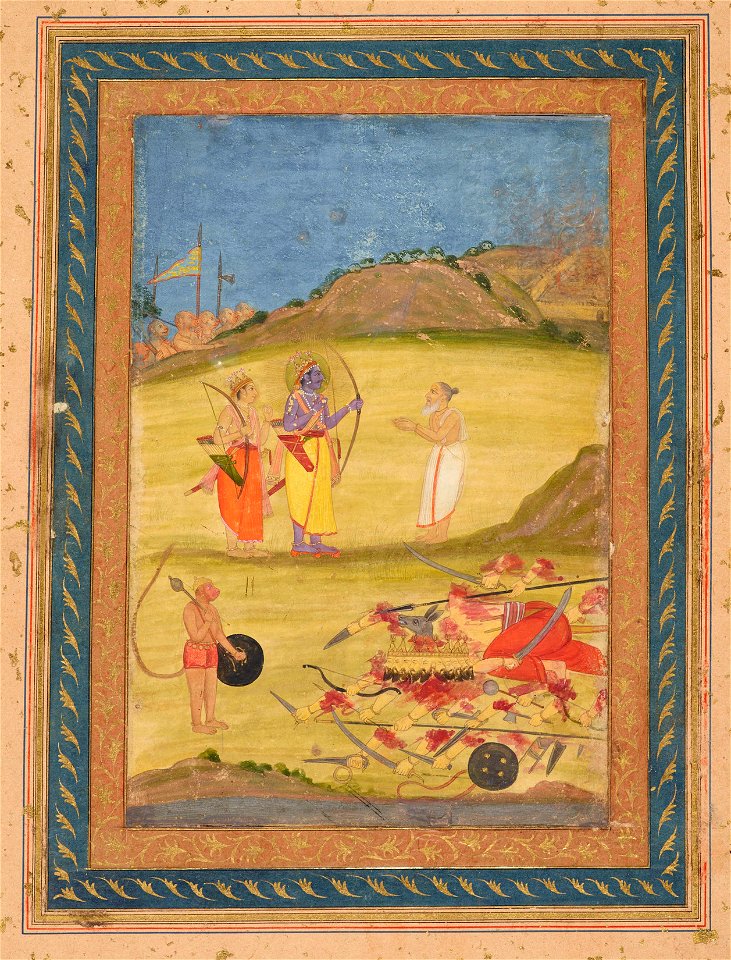 Indian School, late 18th century - Rama, the seventh incarnation of Vishnu - RCIN 1005113.i - Royal Collection