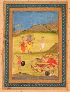 Indian School, late 18th century - Rama, the seventh incarnation of Vishnu - RCIN 1005113.i - Royal Collection
