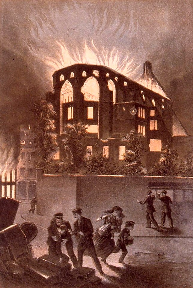Incendie de la bibliothèque municipale de Strasbourg en 1870