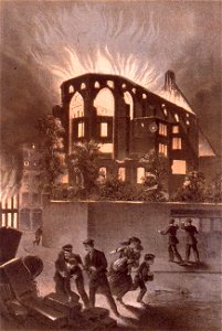 Incendie de la bibliothèque municipale de Strasbourg en 1870