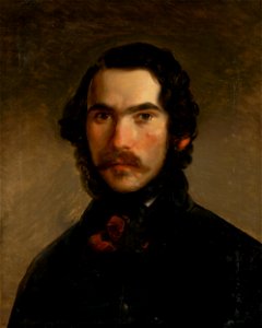 Imrich Emanuel Roth - Portrait of a Man in Dark Clothes - O 2507 - Slovak National Gallery