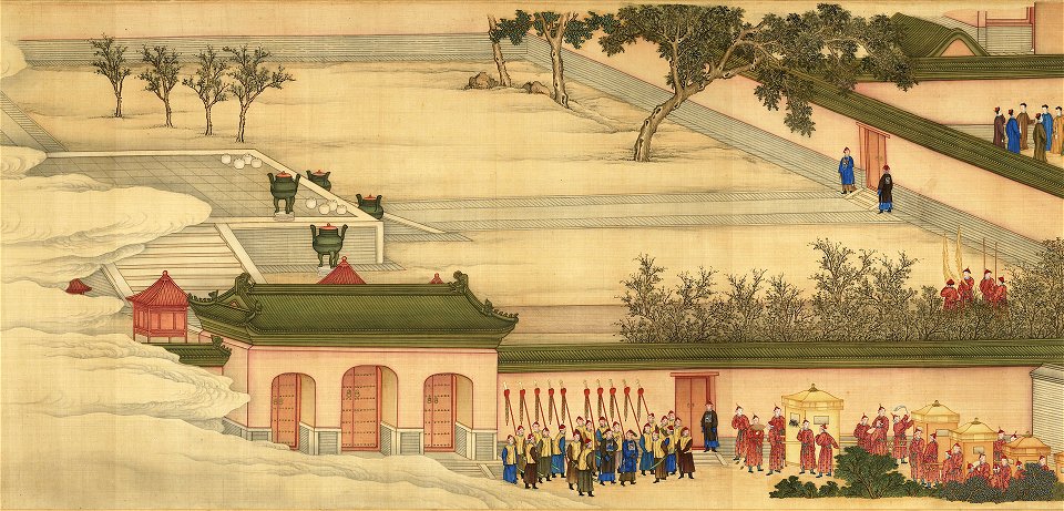Imperial Rites of Sericulture (Scroll 4- “Offering Cocoons”)-part1