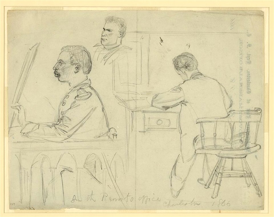 In the Provost's Office. Charleston, 1866 LCCN2004660642