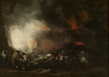 Incendio de un hospital - Francisco de Goya