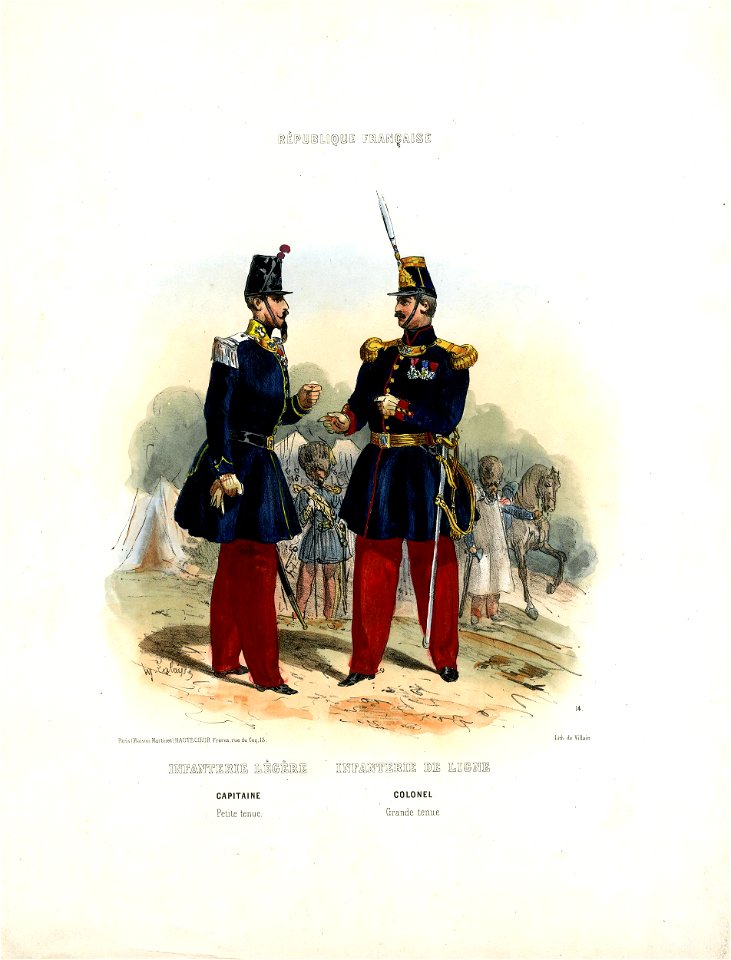 Infanterie légère, infanterie de ligne (BM 1925,0409.14)