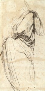 Ingres - Drapery Study for the Madonna in The Vow of Louis XIII, 1942.67