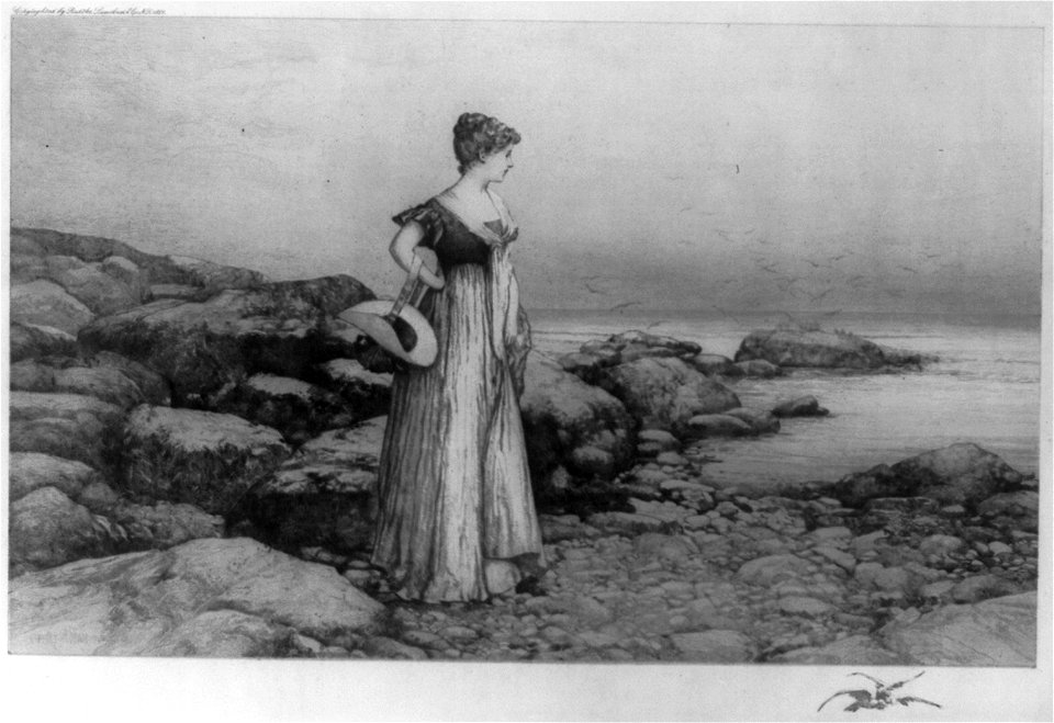 In pensive thought - E. Percy Moran. LCCN2014649092