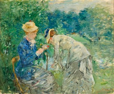 In the Bois de Boulogne (Berthe Morisot) - Nationalmuseum - 22575