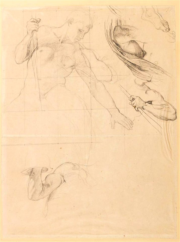 Ingres - MI.867.1872, Cavalier au bâton