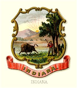 Indiana state coat of arms (1876, restored TIF)