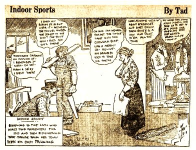 Indoor Sports - Listening to the Lady who Hires Two Carpenters for Job and Then Discovering That They're From Her Town, Keeps Em Busy Talking