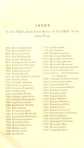 Index - Curtis' 114 (Ser. 3 no. 44) (1888)
