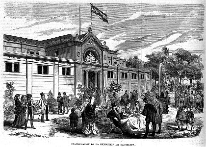 Inauguración de la Exposición de Barcelona, en La Ilustración de Madrid