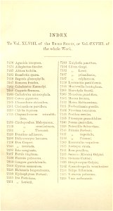 Index - Curtis' 118 (Ser. 3 no. 48) (1892)
