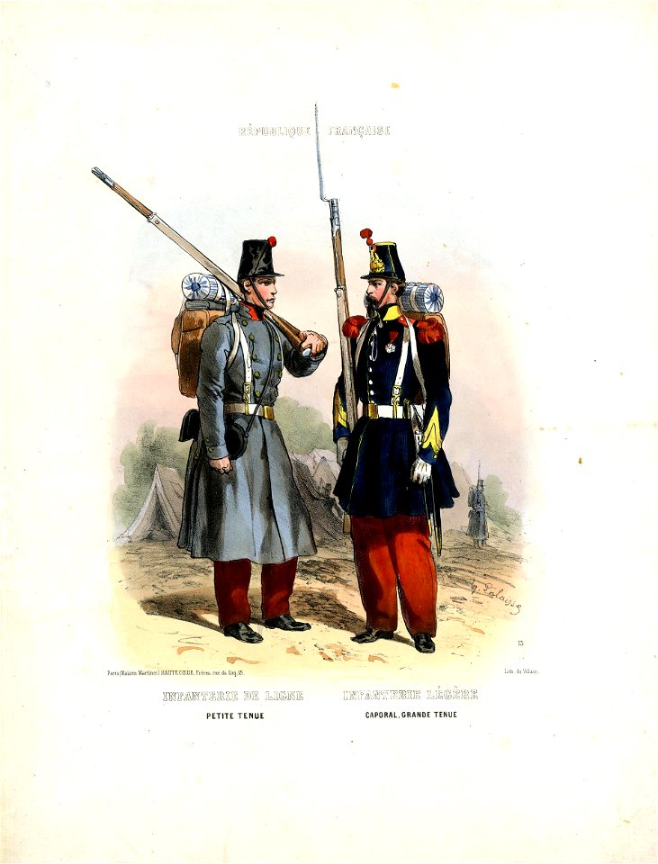 Infanterie de ligne, infanterie légère (BM 1925,0409.13)