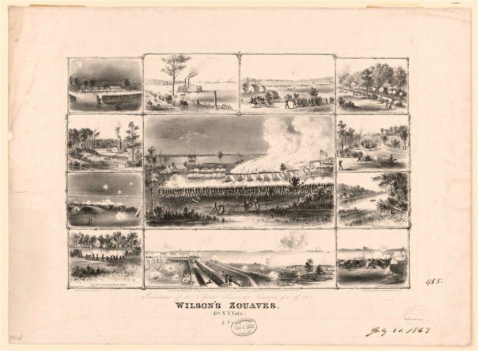 Incidents of the 2 years southern campaign of the Wilson's Zouaves. 6th. N.Y. vols. LCCN2003664954