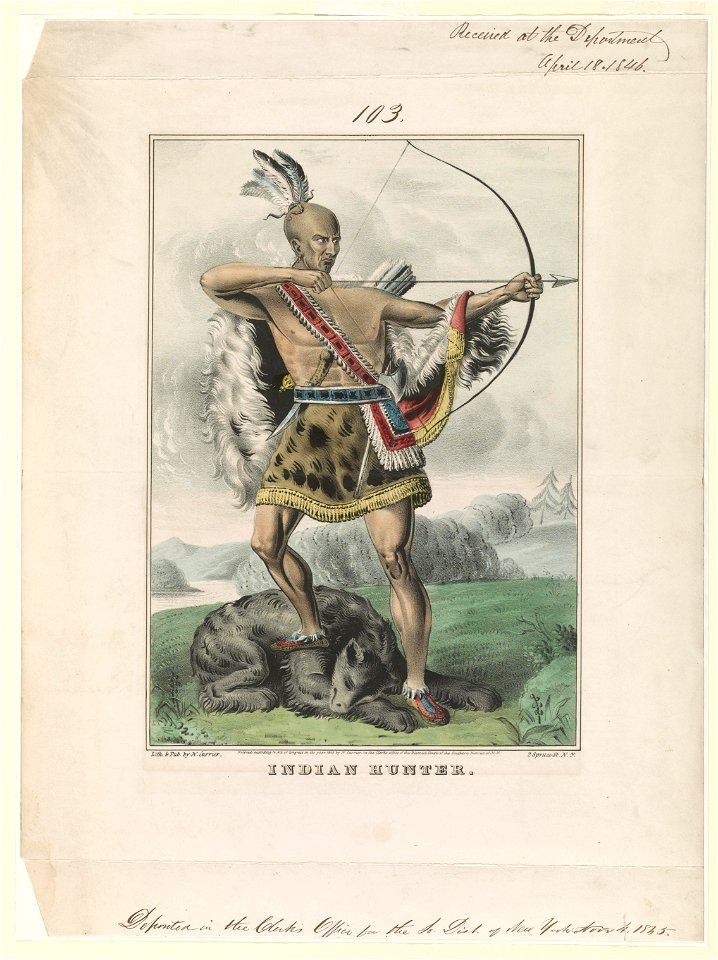 Indian hunter - Lith. & pub. by N. Currier. LCCN89706756
