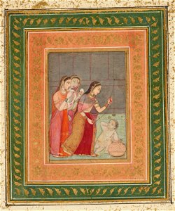 Indian School, late 18th century - Krishna as makhan chor (the butter thief). - RCIN 1005113.n - Royal Collection