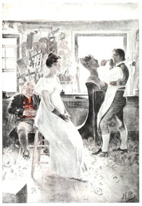 In the Wood-Carver’s Shop by Howard Pyle