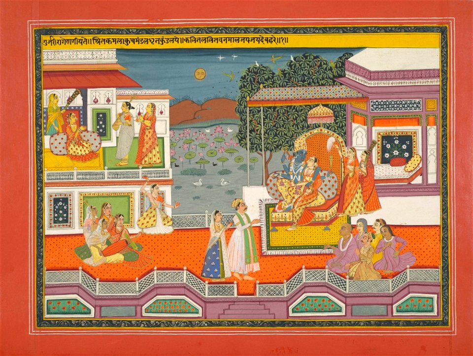 Indian School, late 18th century - Folio from the Gita Govinda. - RCIN 1005114.n - Royal Collection