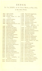 Index - Curtis' 106 (Ser. 3 no. 36) (1880)