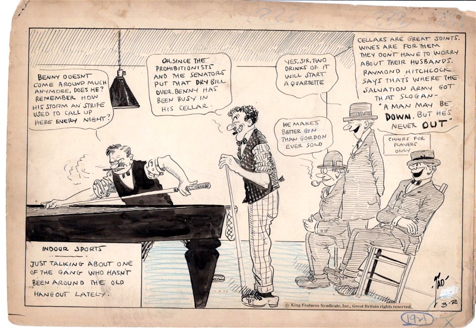 Indoor Sports - Just Talking About One of the Old Gang Who Hasn't Been Around the Old Hangout Lately