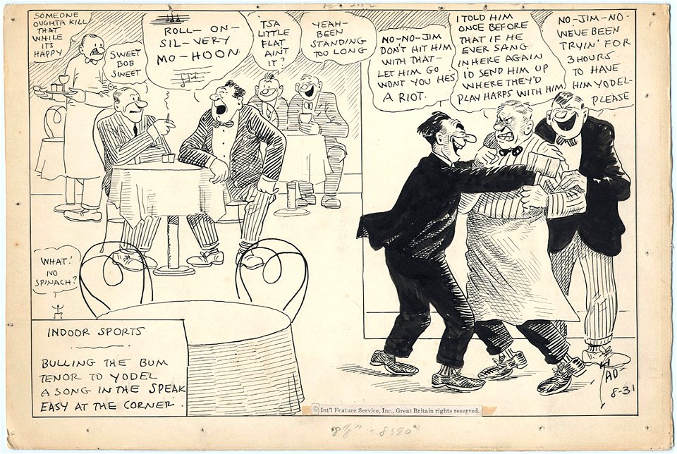 Indoor Sports - Bulling the Bum Tenor to Yodel a Song in the Speakeasy Corner