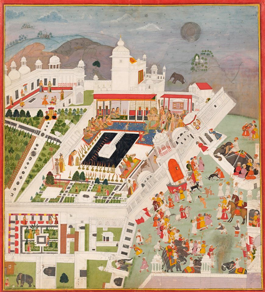 Indian - Dewali celebrations at Kotah - Google Art Project
