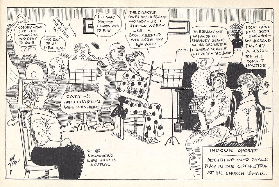 Indoor Sports - Deciding Who Shall Play in the Orchestra at the Church Show