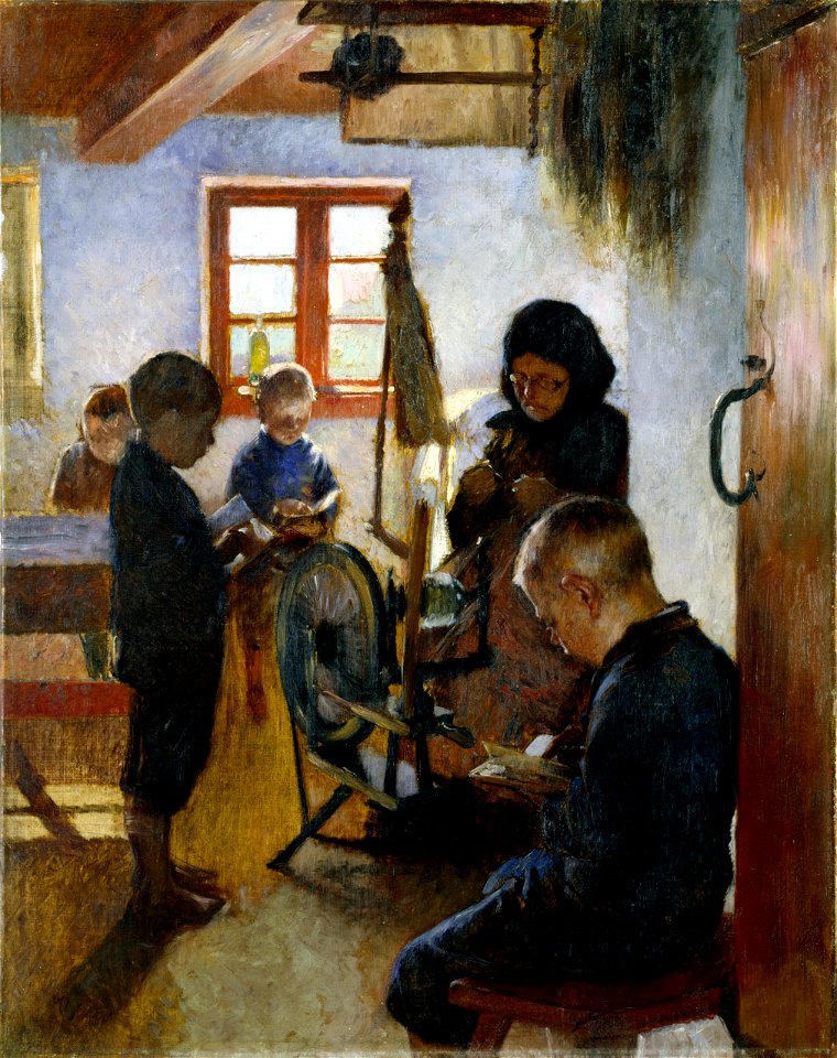 In the Village School (Oscar Björck) - Nationalmuseum - 19885