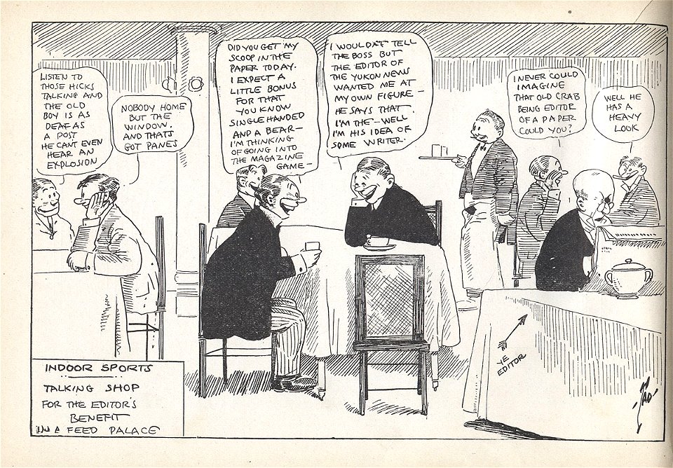Indoor Sports - Talking Shop for the Editor's Benefit in a Feed Palace