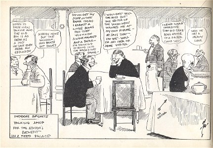 Indoor Sports - Talking Shop for the Editor's Benefit in a Feed Palace