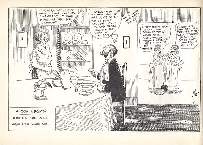 Indoor Sports - Kidding the Wiff about Her Cooking