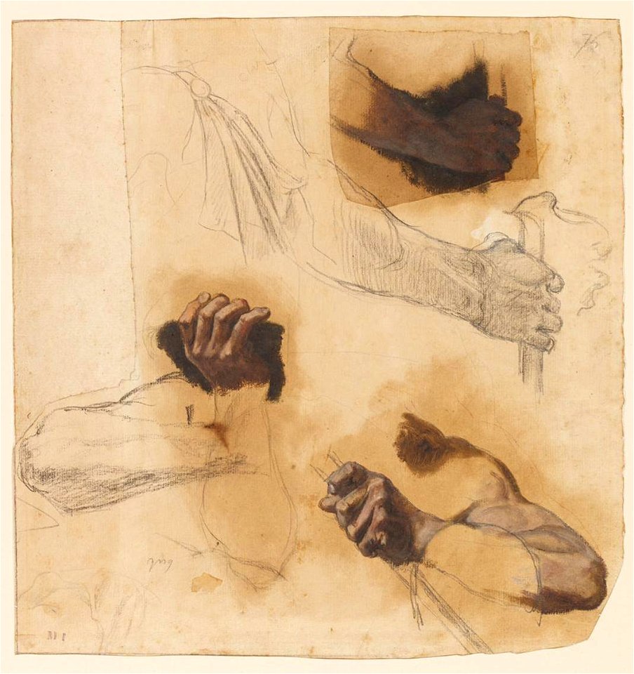 Ingres - MI.867.1873, Cavalier au bâton