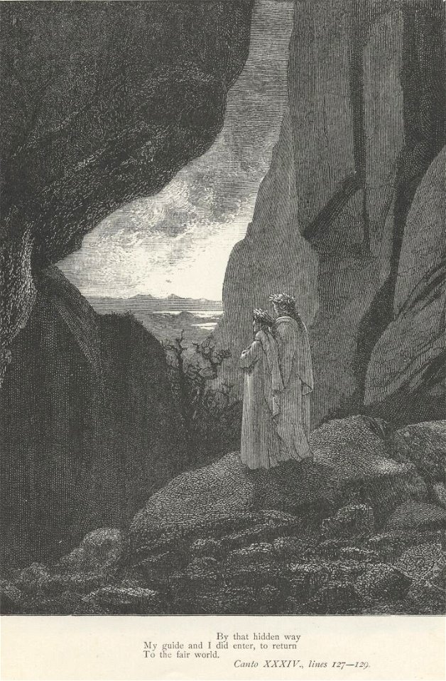 Inferno Canto 34 verses 127-129