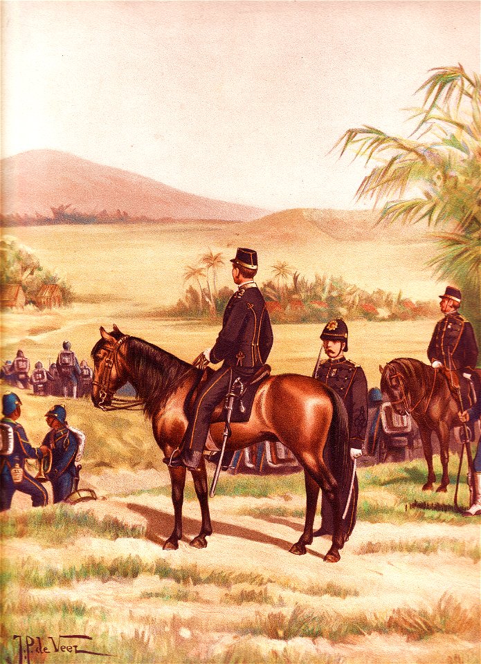Infanterie O.I. leger. Mars -en klein tenue. 1896