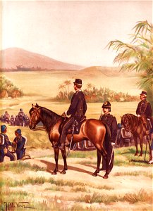 Infanterie O.I. leger. Mars -en klein tenue. 1896